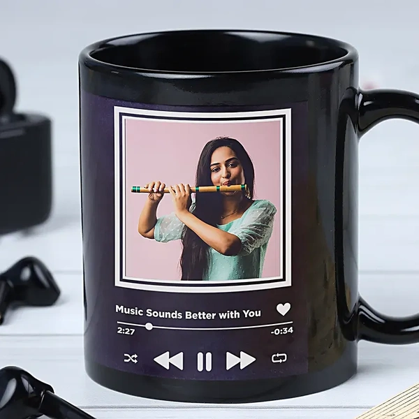 Black Photo Coffee Mug