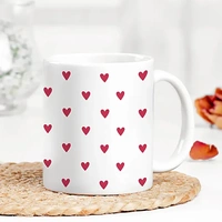 Red Hearts Hubby Mug
