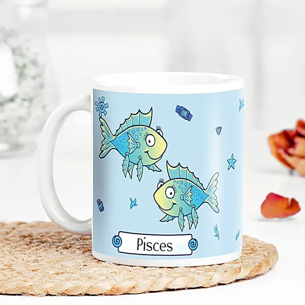 Personalised Pisces Portrait Mug