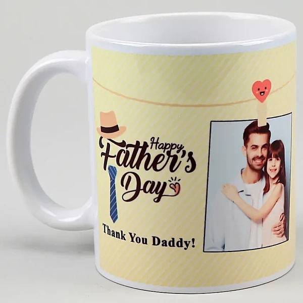 Personalised Father's Day White Mug
