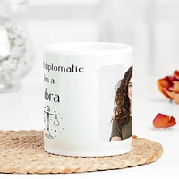Personalised Libra's Charm Photo Mug