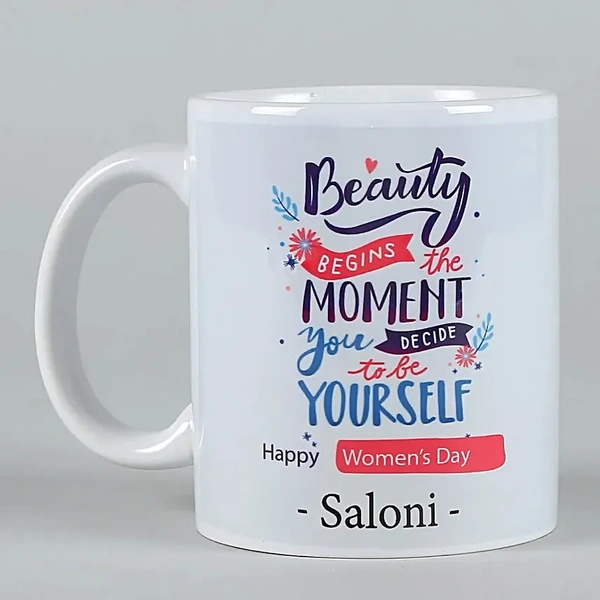 Happy Women's Day Personalised White Mug