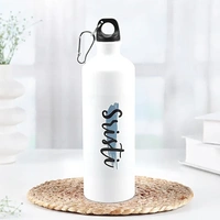 Personalised Name White Water Bottle