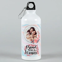 Proud To Be a Woman Personalised Water Bottle