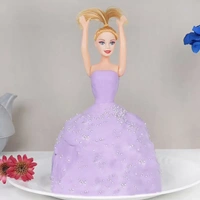 Purple Barbie Pull Me Up Pineapple Cake - 1 Kg