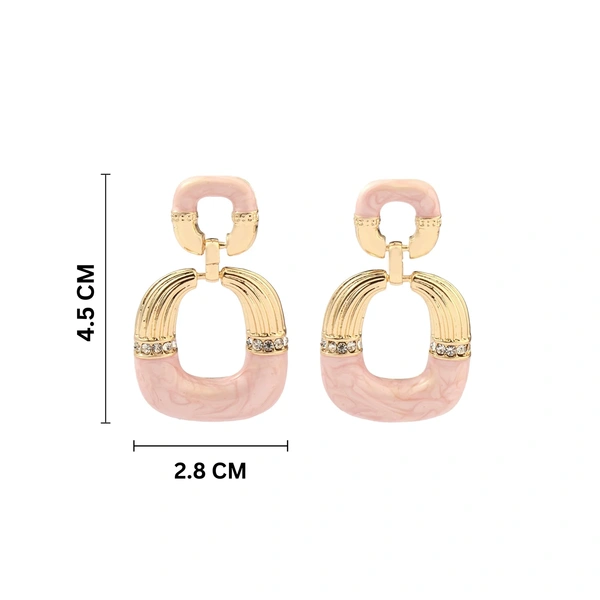 Mauve Luxury Gold Earring