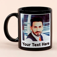 Personalised Black Mug