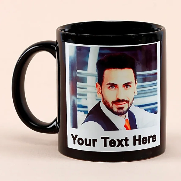 Personalised Black Mug