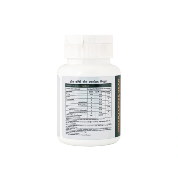 Green Coffee Bean Extract Capsule - 60 Tablets