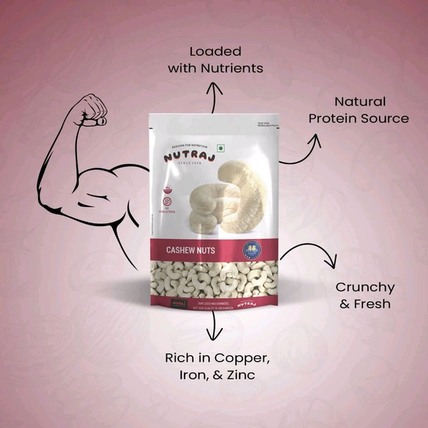 NATRAJ Nutraj Cashew (Kaju) Nuts - 250g