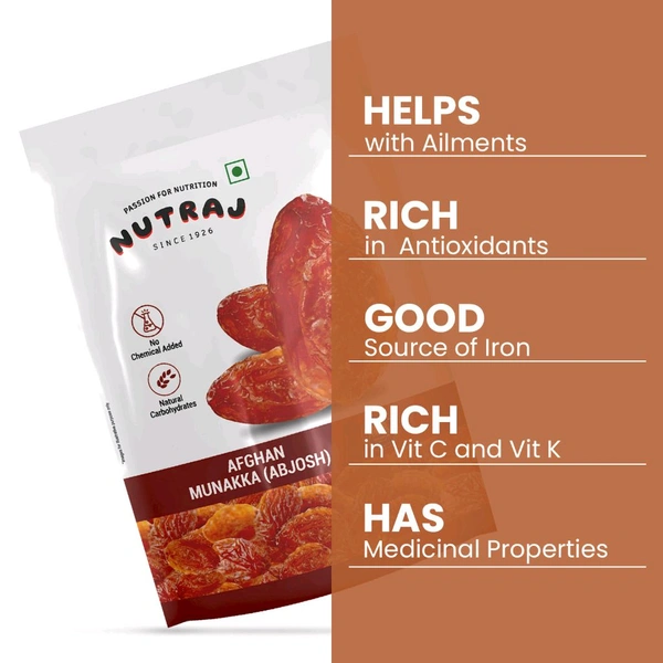 NATRAJ Nutraj Munakka Raisins (Abjosh) - 200g