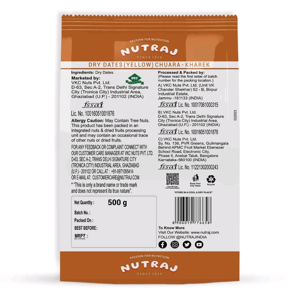 Nutraj Dry Dates - 500g