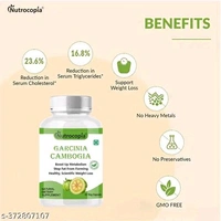 Nutrocopia Garcinia Cambogia Natural Fat Burner Weight Loss Capsules - Pack Of 2