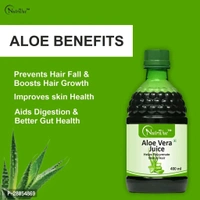 Nutrivue Aloe Vera Juice For Rejuvenate Skin And Hair - 400ml Pack Of 2