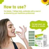 Vitamin E (Pack Of 50 Capsules) For Face, Hair, Glowing Skin