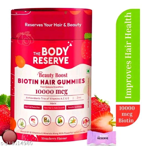 THE BODY RESERVEVE Beauty Boost Biotin Hair Gummies