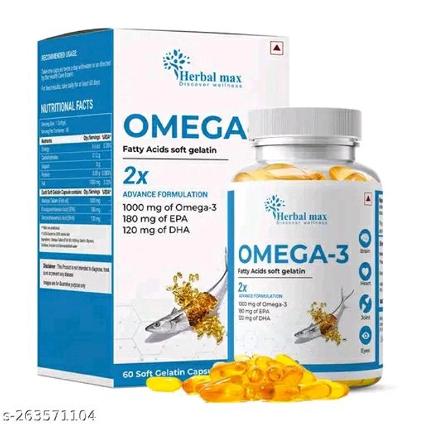 Herbal Max Fish Oil Capsule - 60 Soft Gels