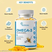 Herbal Max Fish Oil Capsule - 60 Soft Gels