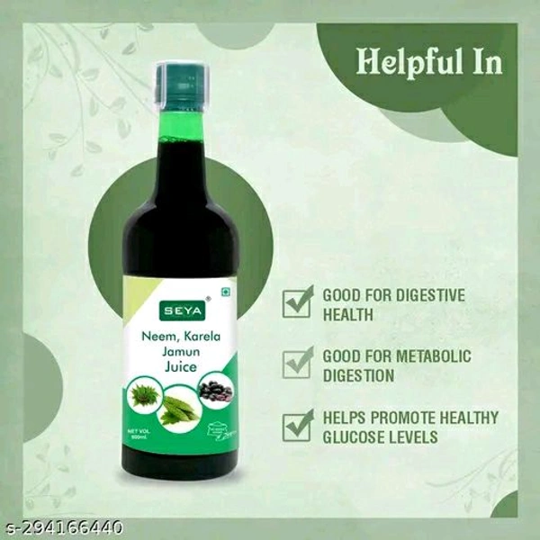 SEYA Neem Karela Jamun Juice 800 ml