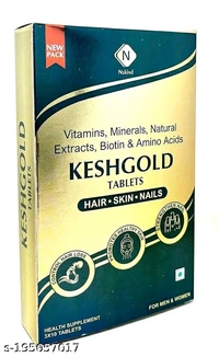 Kesh Gold 50 Tablets With Biotin, Vitamin, Amino Acid