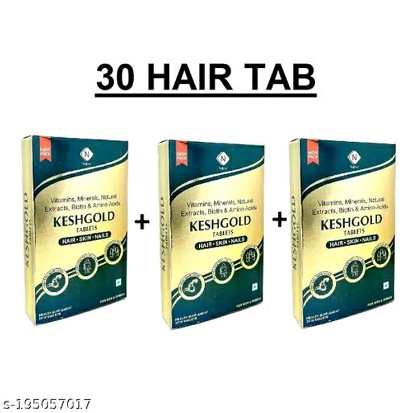 Kesh Gold 30 Tablets With Biotin, Vitamin, Amino Acid