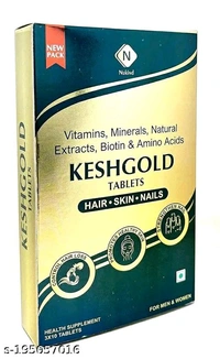 Kesh Gold 30 Tablets With Biotin, Vitamin, Amino Acid