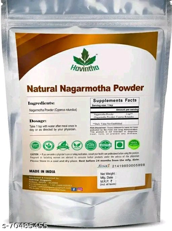 Havintha Natural Nagamotha Powder 227g