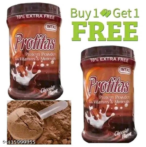 PROTITAS Protein Powder Chocolate Flavour 220g - Pack Of 2