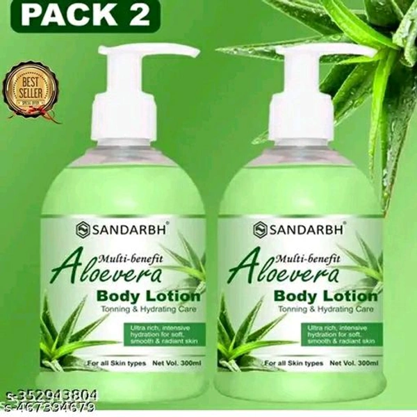 Sandarbh Alloevera Body Lotion 300ml - Pack Of 2