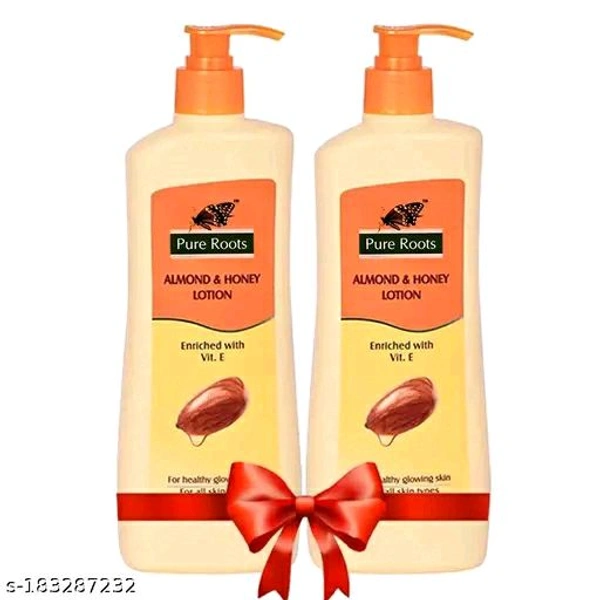 Pure Roots Almond & Honey Body Lotion 300ml- Pack Of 2