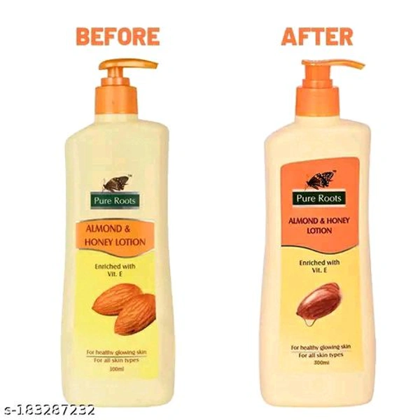 Pure Roots Almond & Honey Body Lotion 300ml- Pack Of 2