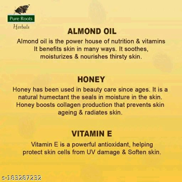 Pure Roots Almond & Honey Body Lotion 300ml- Pack Of 2