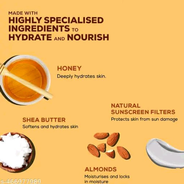 Aquoral Honey & Almonds Ultimate Nourishing Body Milk Lotion 500ml