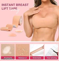 SECRET PETALS Ulimate Boob Tape Bundle - 10 Nipple Pasties, 2 Reusable Silicone Nipple Covers And 36 Fashion Tapes