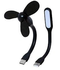 Combo Of USB LED LIGHT and USB FAN