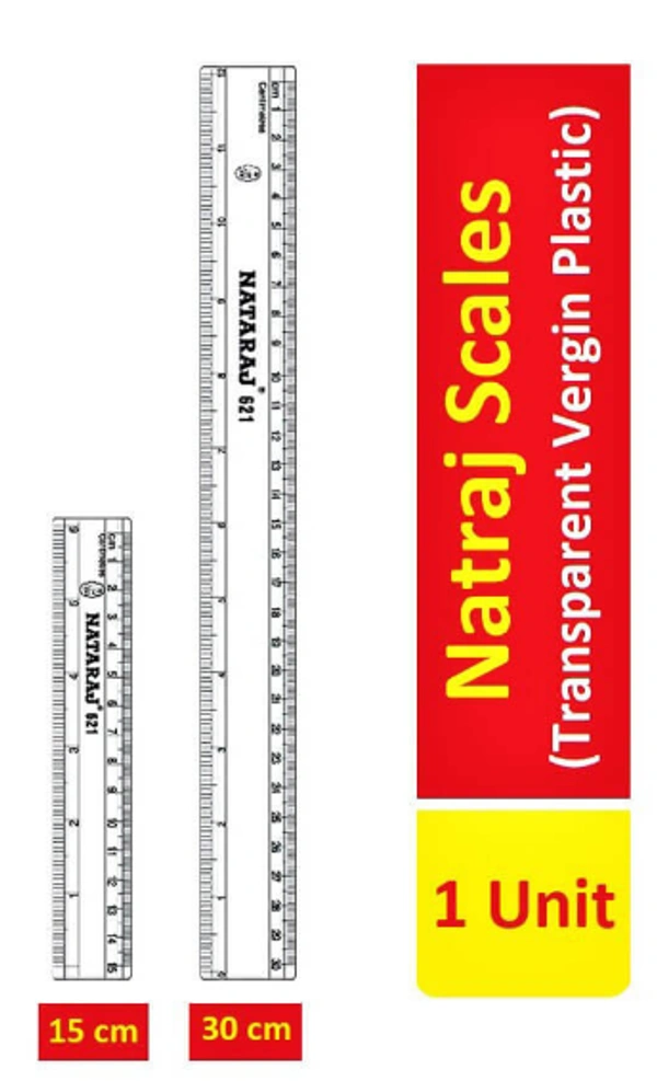 Natraj Scale Long & Short Scale 30cm,15cm Set