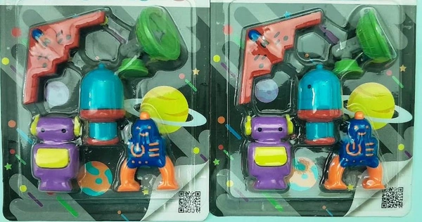 eprecision outer-space Erasers pack of 4 ( Multicolour) - 65