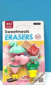 Premium Sweetmeats Eraser Set of 5