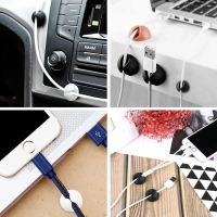Multi-Purpose Cable Clips and Wire Organizer for Desk and Table