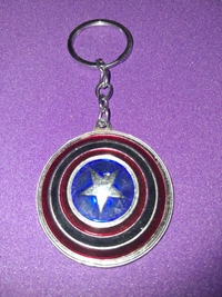 Captain America Shield keychain. Pack of 1