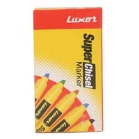 Luxor Super Chisel Marker - Assorted Colors - (Pack Of 10) - Assorted Colours
