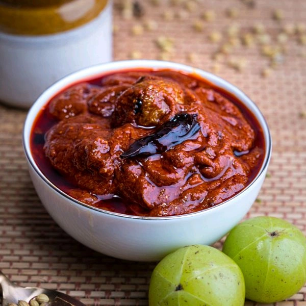 Amla Pickle / Andhra Style Amla Pickle
