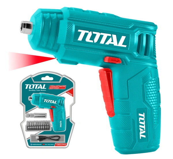 TOTAL Lithium-Ion cordless screwdriver TSDLI0402