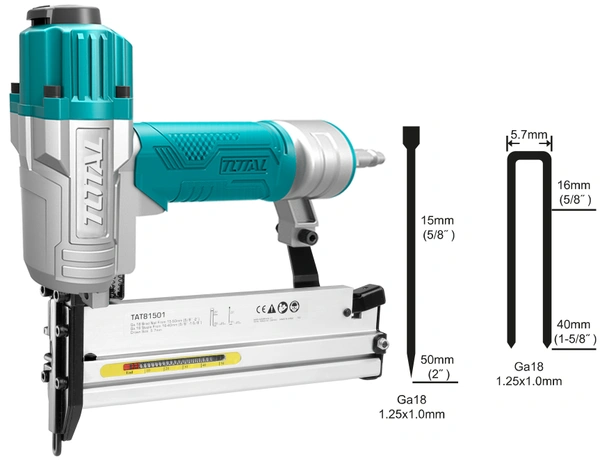 TOTAL 2 IN 1 combo Air brad nailer TAT81501