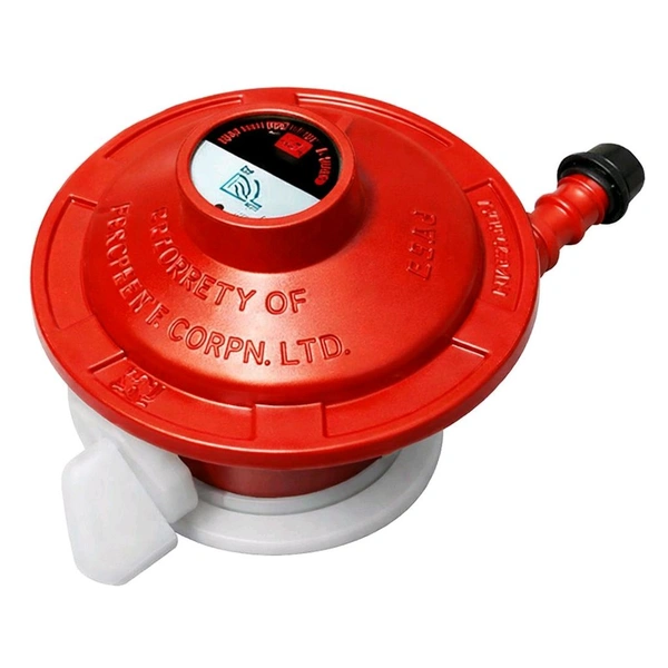 Premium LPG Gas Regulator with 1.5m Suraksha Pipe & 2 Steel Clamps - ISI Certified
