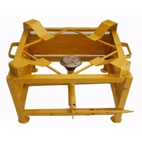Heavy Duty Iron Gas Bhatti (11x11 Inch) - Single Burner Commercial & Home Use Stove
