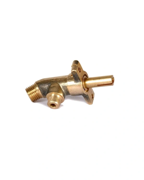 Premium Quality Brass Gas Stove Cock | Heavy-Duty LPG Valve for Home & Commercial Gas Stoves | Durable & Leak-Proof Stove Knob Spares (Pack of 1)