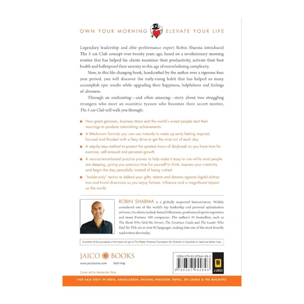 The 5 AM Club – Own Your Morning. Elevate Your Life – Paperback – 19 December 2018