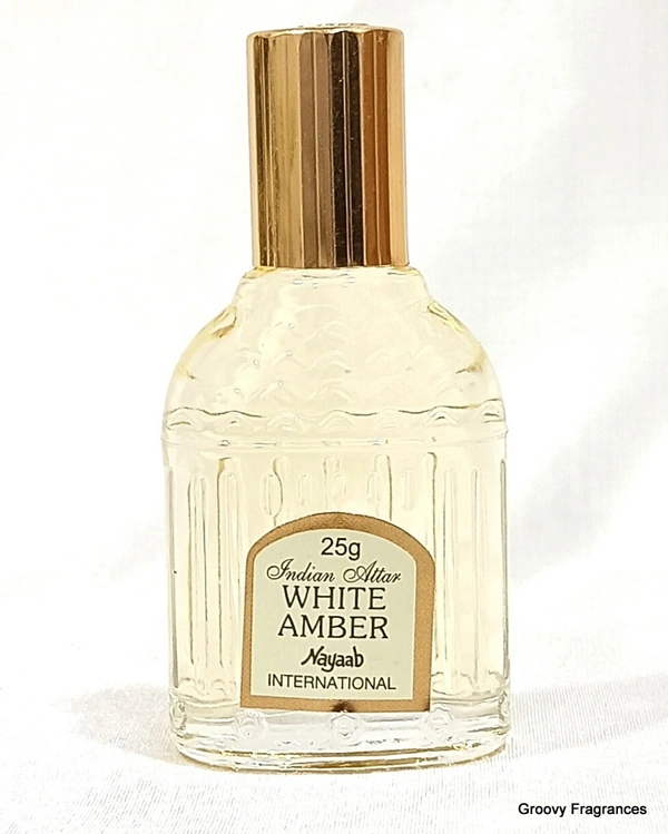 Nayaab White Amber Indian Perfume Attar Roll-On Free from ALCOHOL - 25ML