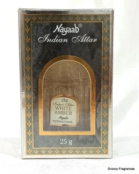 Nayaab White Amber Indian Perfume Attar Roll-On Free from ALCOHOL - 25ML